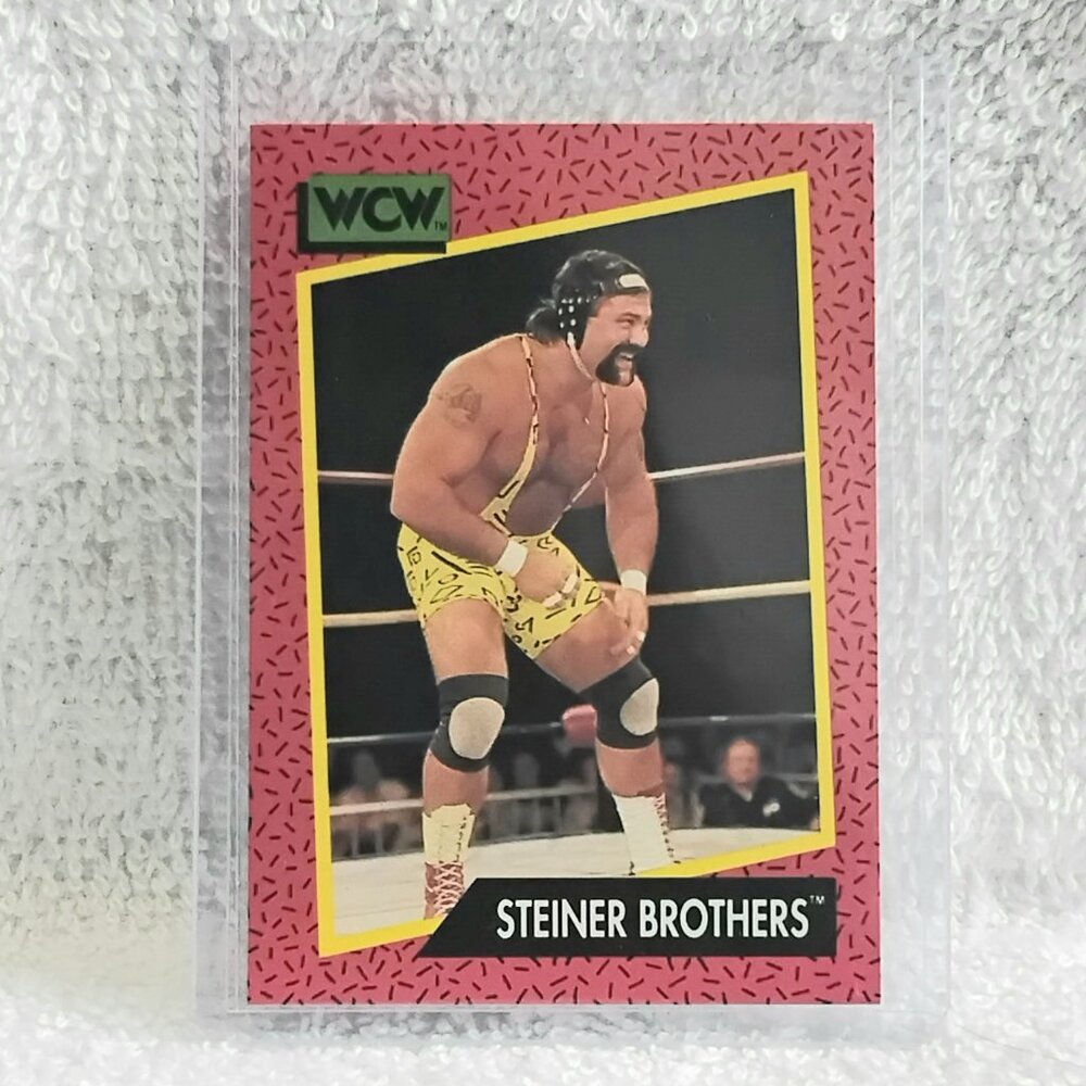 5/$20 Excellent 1991 Impel Steiner Brothers WCW Wrestling Card 105!!